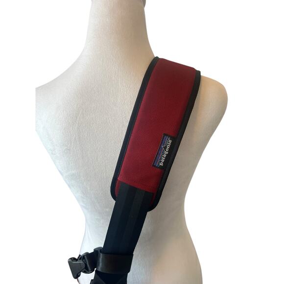 PATAGONIA EXTRA LARGE CRITICAL MASS MESSENGER BAG STYLE# 48278 BURGUNDY BLACK - Picture 4 of 16